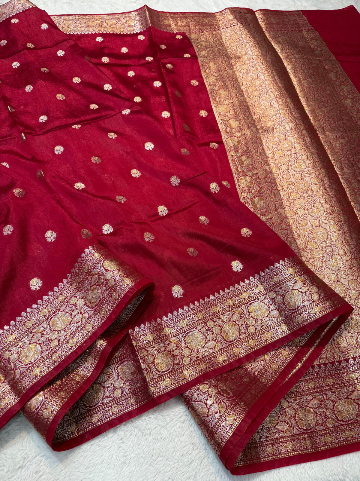 Maharani Raw Mango Premium Banarasi Saree