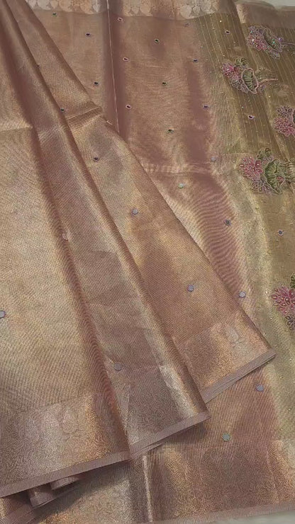 Banaras tissue kota fancy work saree