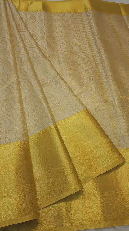 Tissue brocade silk saree