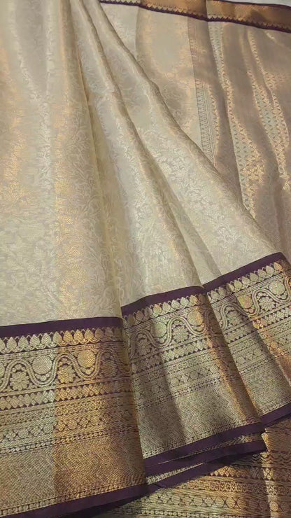 Banaras Semi kanchi brocade silk saree