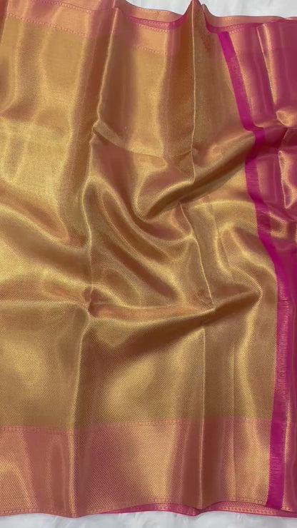 Tissue brocade silk saree