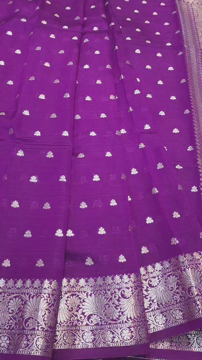 Raw mango banarasi saree