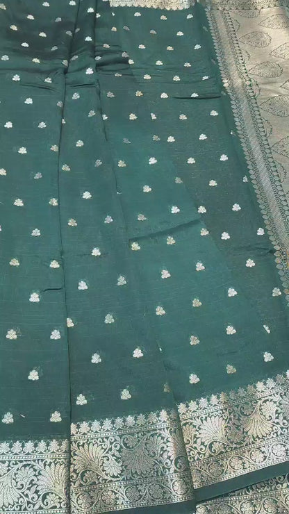 Raw mango banarasi saree