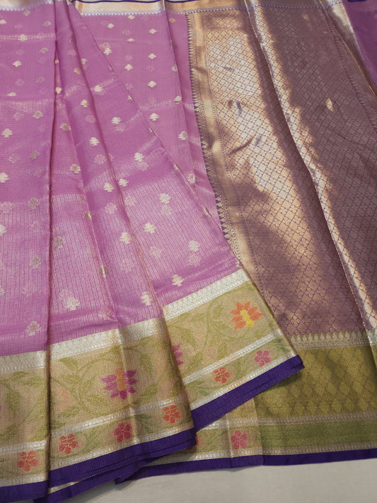 tissue kota paithani border banarasi saree