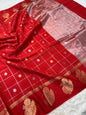 Semi Raw mango banarasi saree