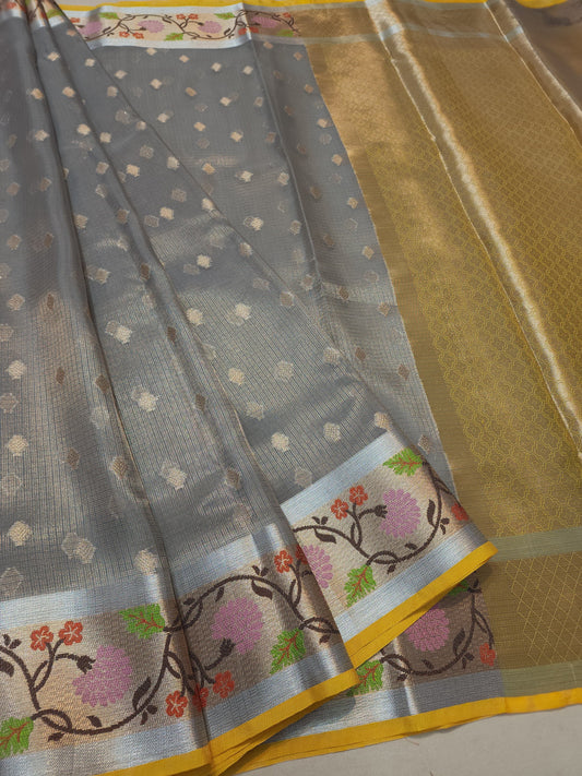 tissue kota paithani border banarasi saree