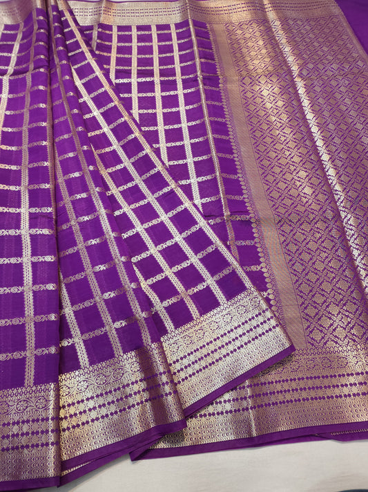 Semi Raw mango banarasi saree