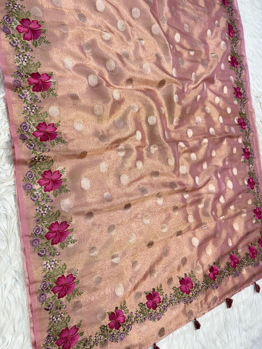 Banarasi Tissue embroidery saree