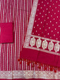 Banarasi semi chiniya silk suit