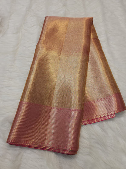 Jyothika Ma'am inspired kanjeevaram tissue silk brocade weave saree