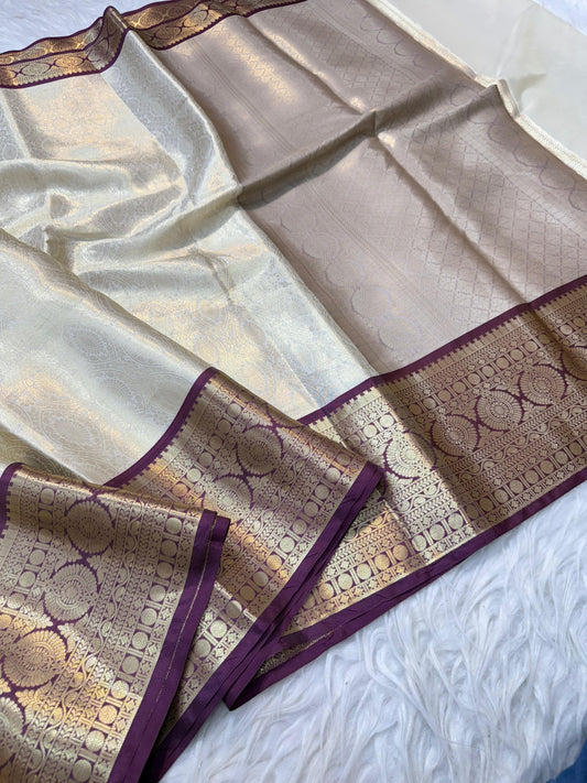 Banaras Semi kanchi brocade silk saree