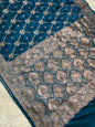 Bridal  Mashru ari & stone Silk Banarasi Saree
