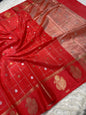 Semi Raw mango banarasi saree