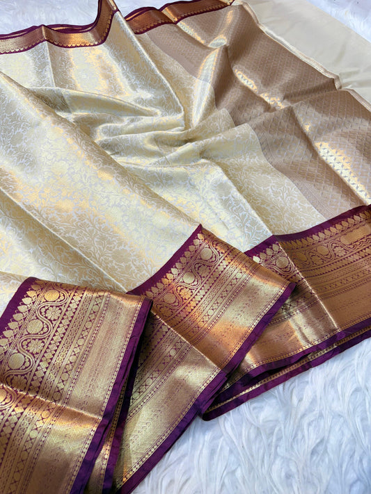 Banaras Semi kanchi brocade silk saree