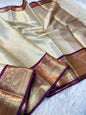 Banaras Semi kanchi brocade silk saree