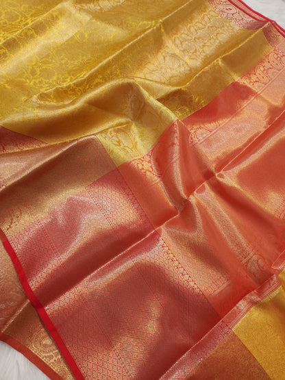 Tissue brocade Banaras silk saree