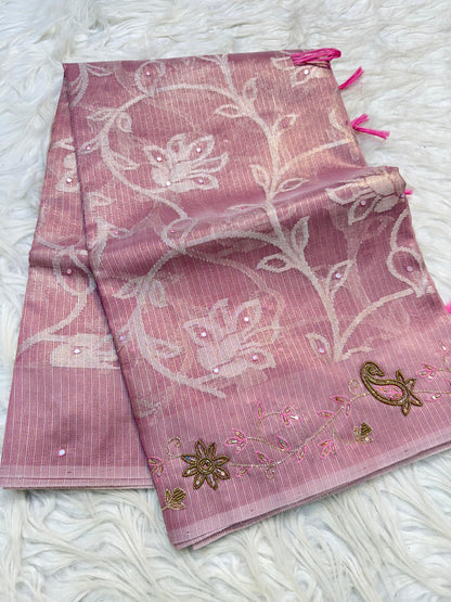 Tissue Kota handwork  Banarasi Sarees