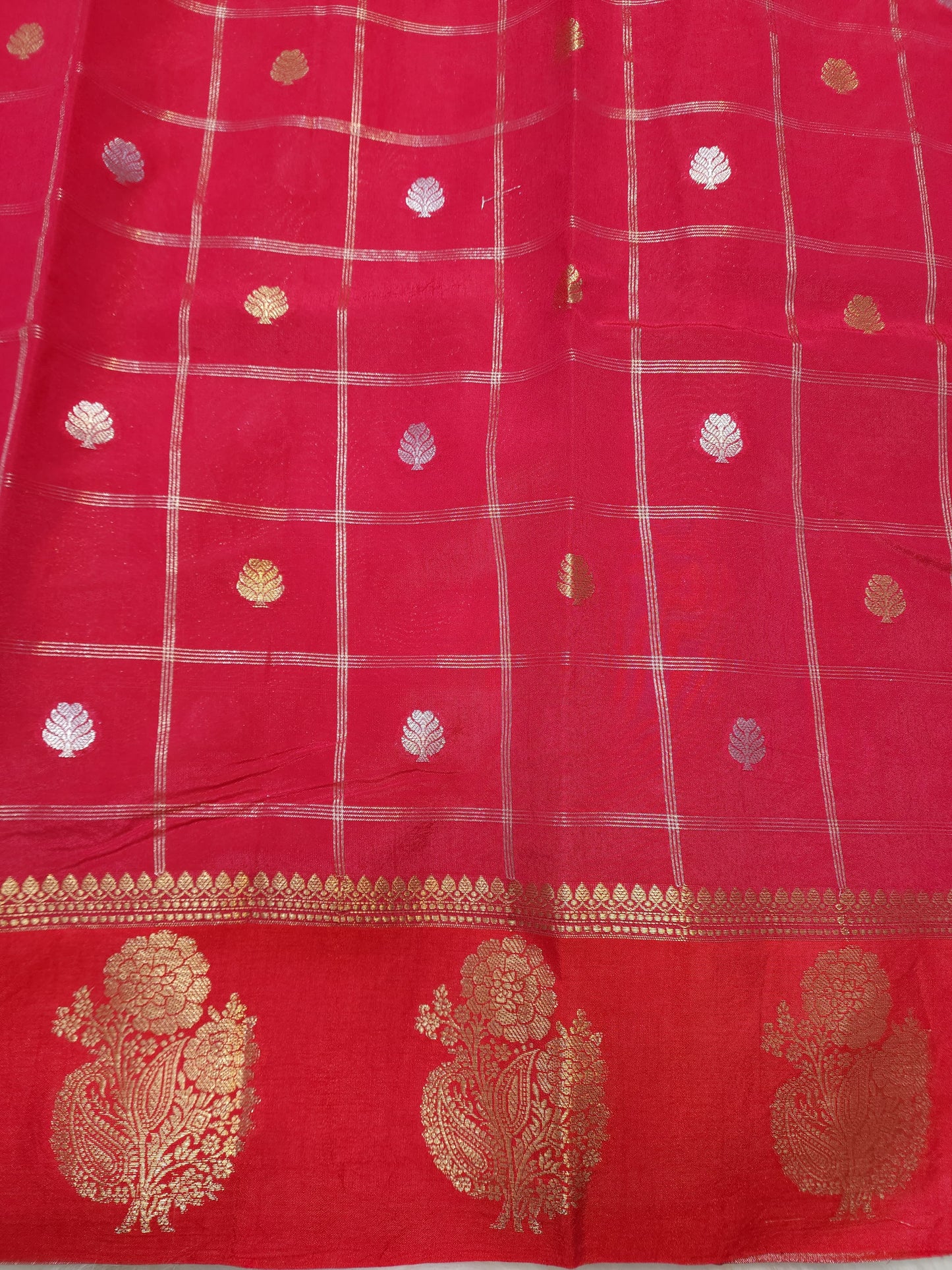 Semi Raw mango banarasi saree