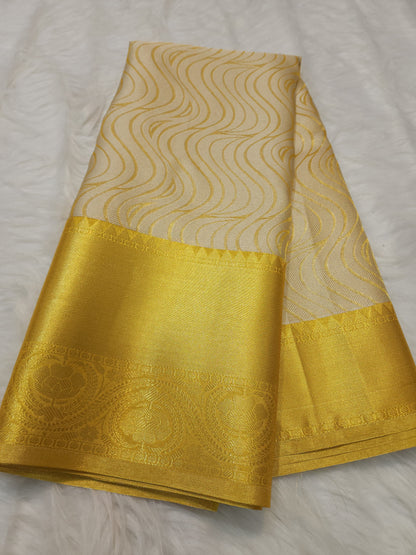 Tissue brocade silk saree