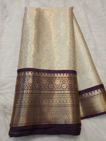 Banaras Semi kanchi brocade silk saree