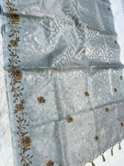 Tissue Kota handwork  Banarasi Sarees