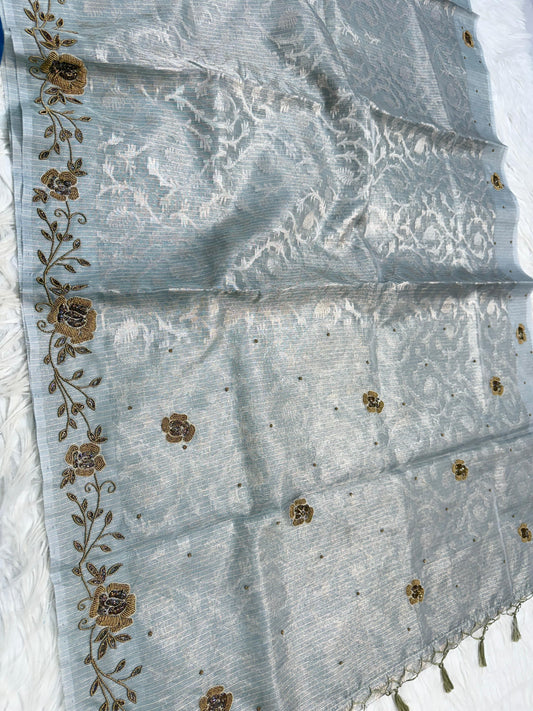 Tissue Kota handwork  Banarasi Sarees