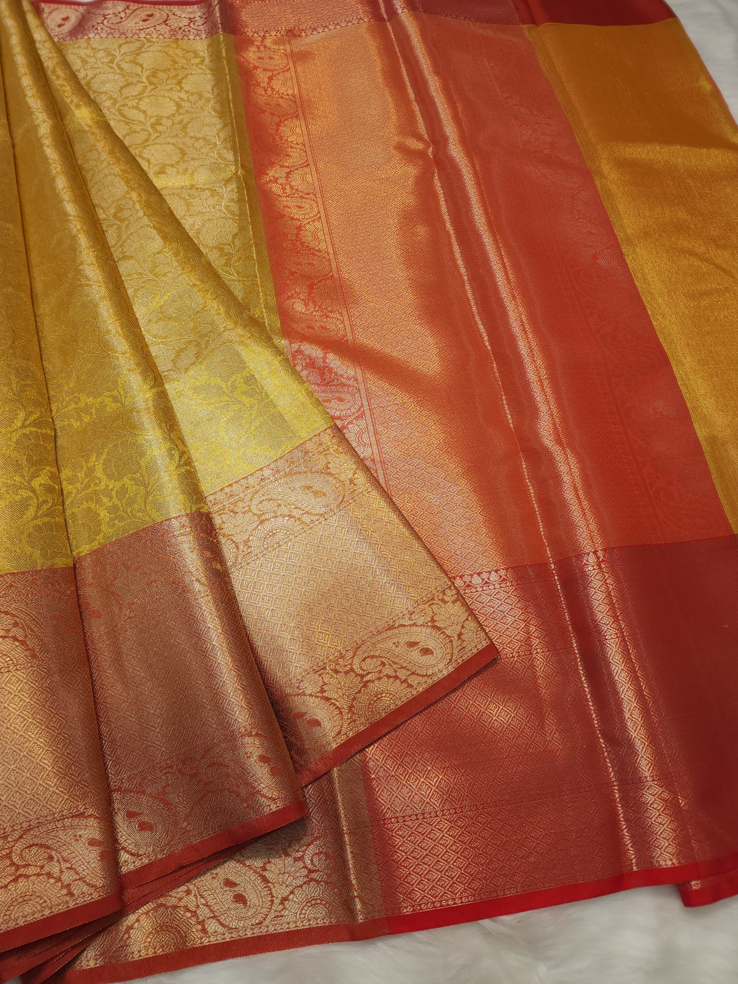 Tissue brocade Banaras silk saree