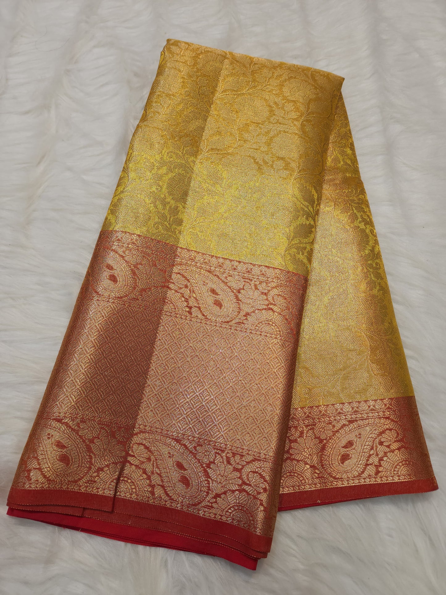 Tissue brocade Banaras silk saree