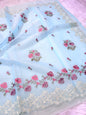 Banarasi kora organza embroidery saree