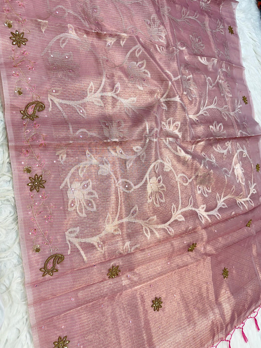 Tissue Kota handwork  Banarasi Sarees