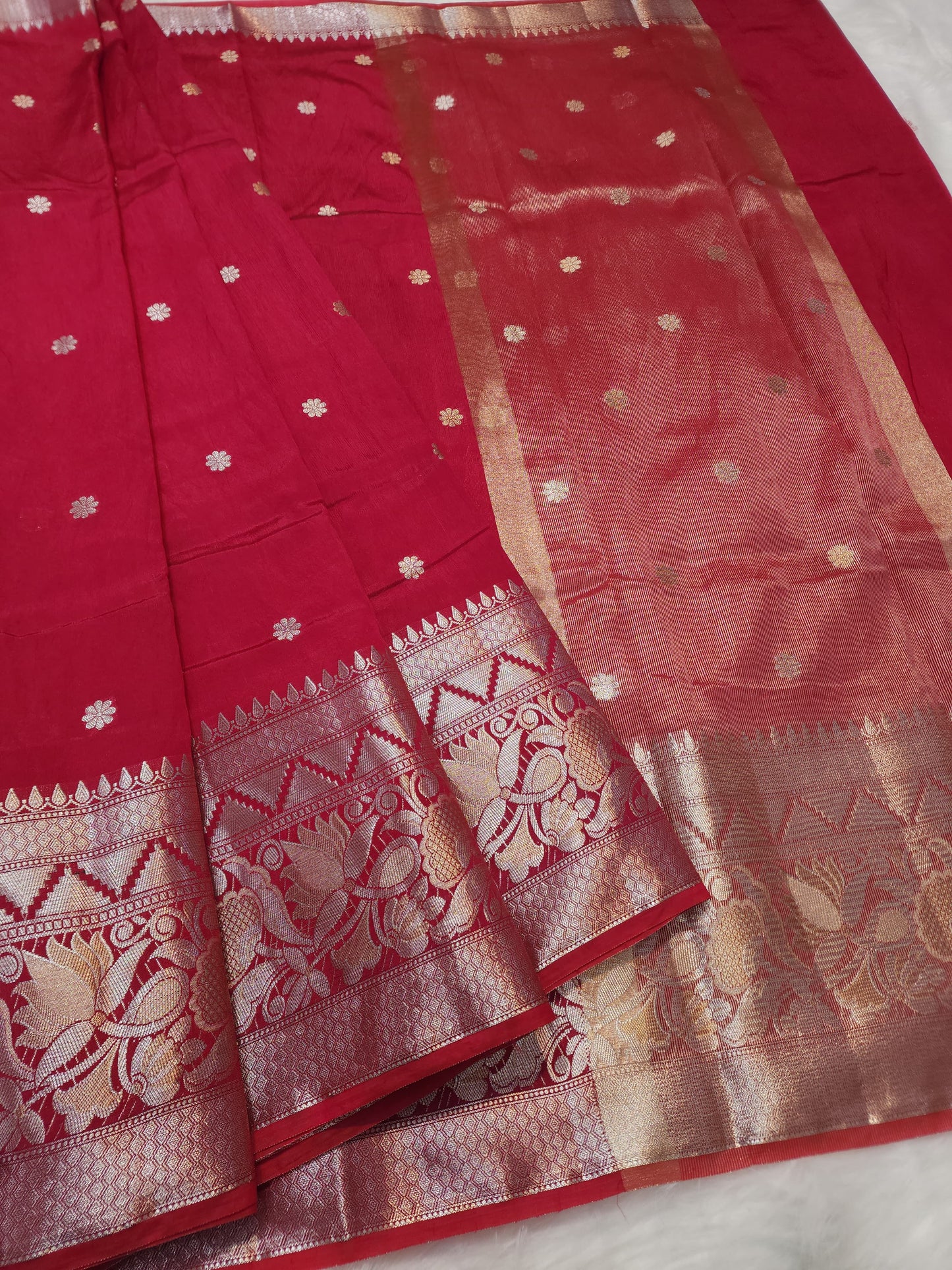 Raw mango banarasi saree