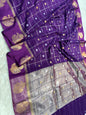 Semi Raw mango banarasi saree