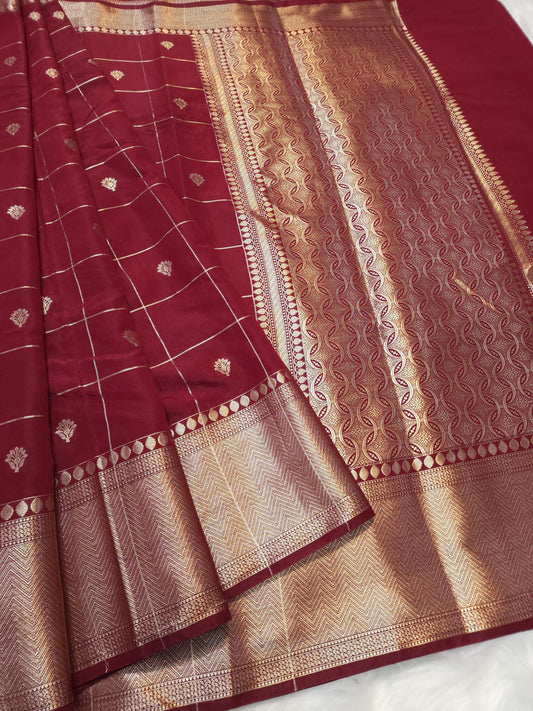 Raw mango banarasi saree