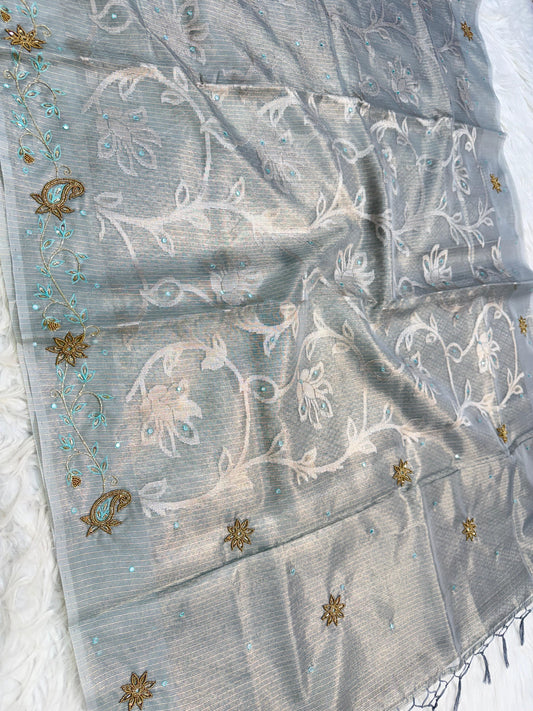 Tissue Kota handwork  Banarasi Sarees