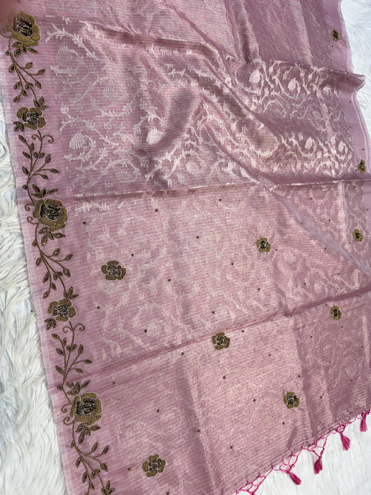 Tissue Kota handwork  Banarasi Sarees