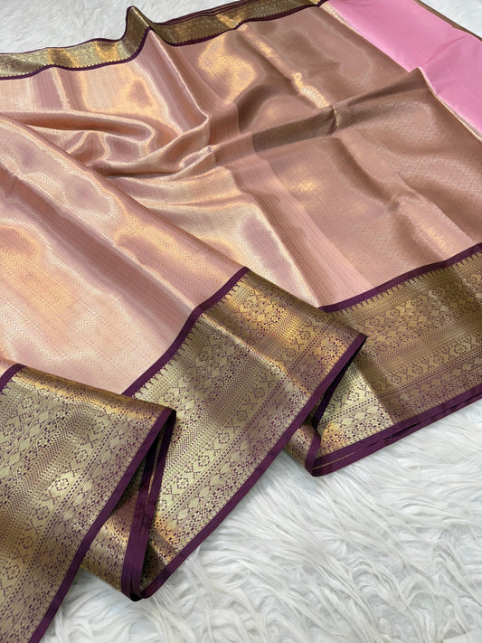 Banaras Semi kanchi brocade silk saree