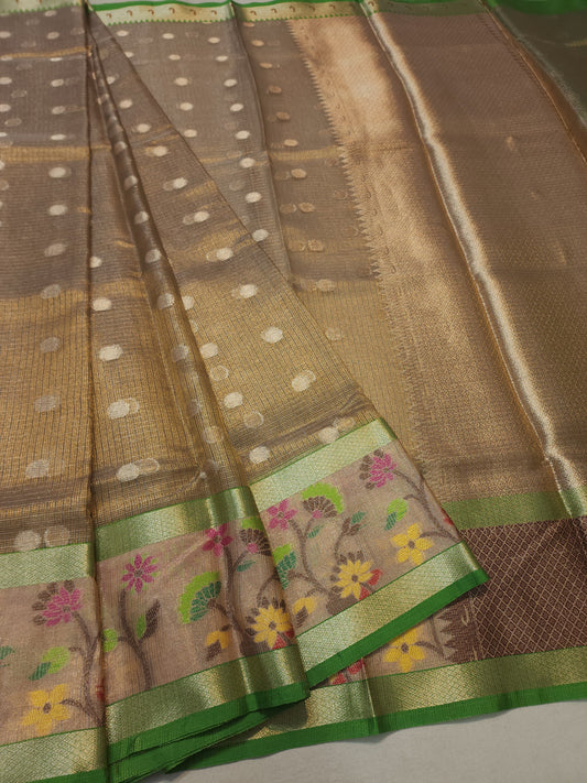 tissue kota paithani border banarasi saree