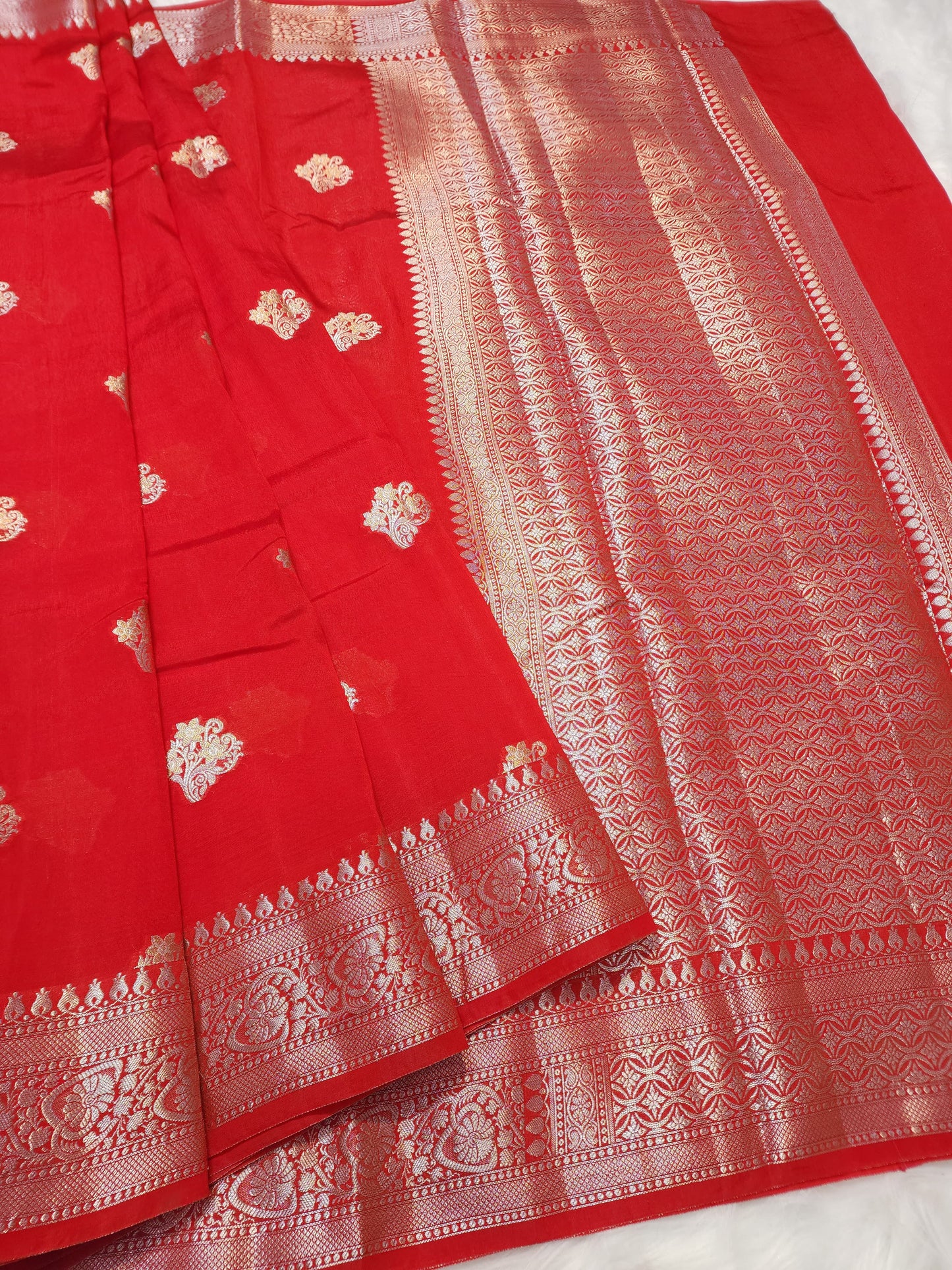 Raw mango banarasi saree