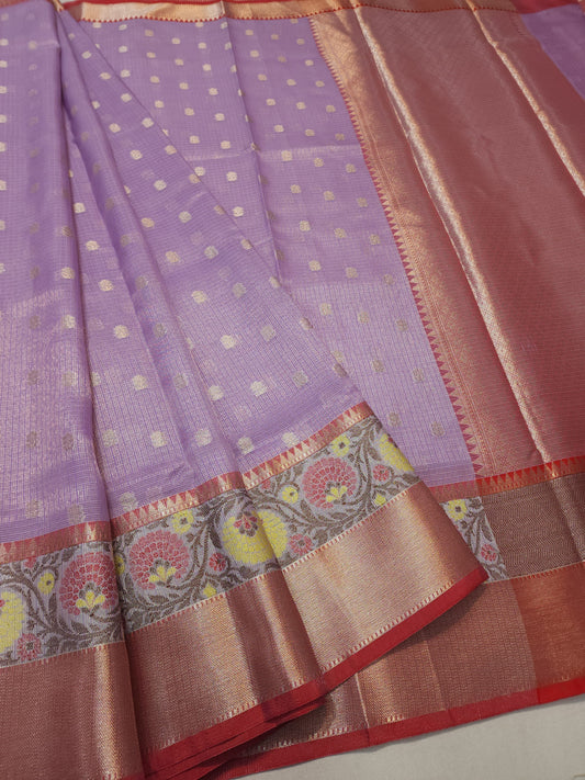 tissue kota paithani border banarasi saree