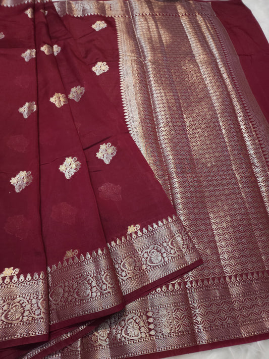 Raw mango banarasi saree