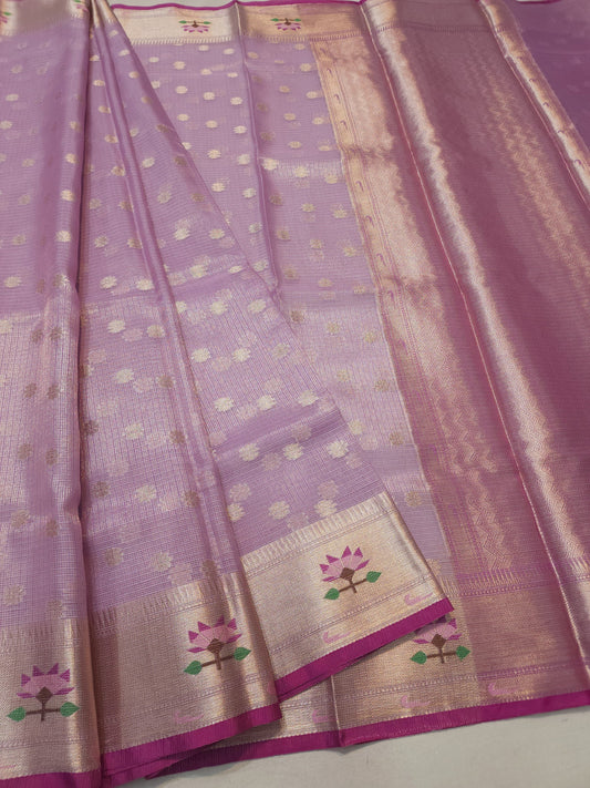 tissue kota paithani border banarasi saree