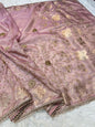 Tissue Aari Work Banarasi silk saree