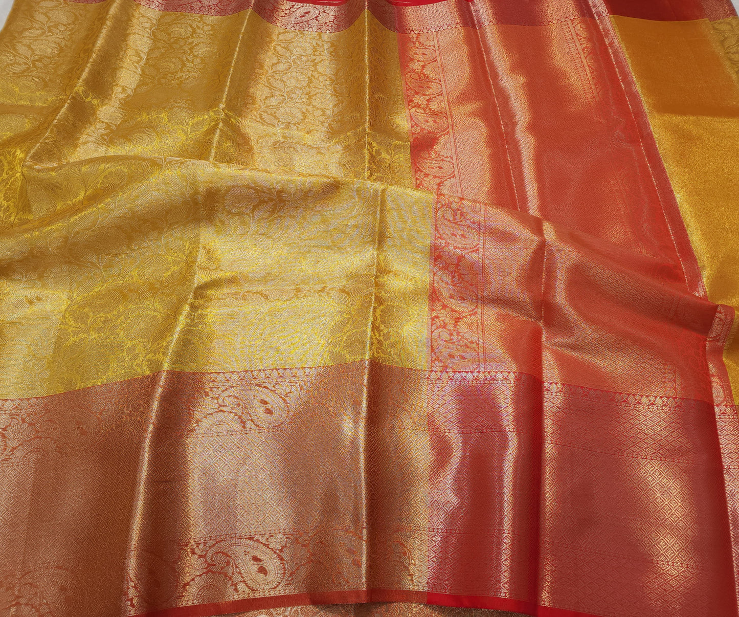 Tissue brocade Banaras silk saree