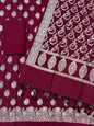 Banarasi semi chiniya silk suit