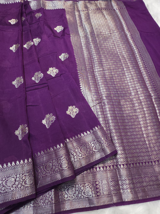 Raw mango banarasi saree