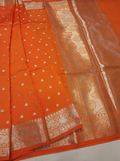 Raw mango banarasi saree