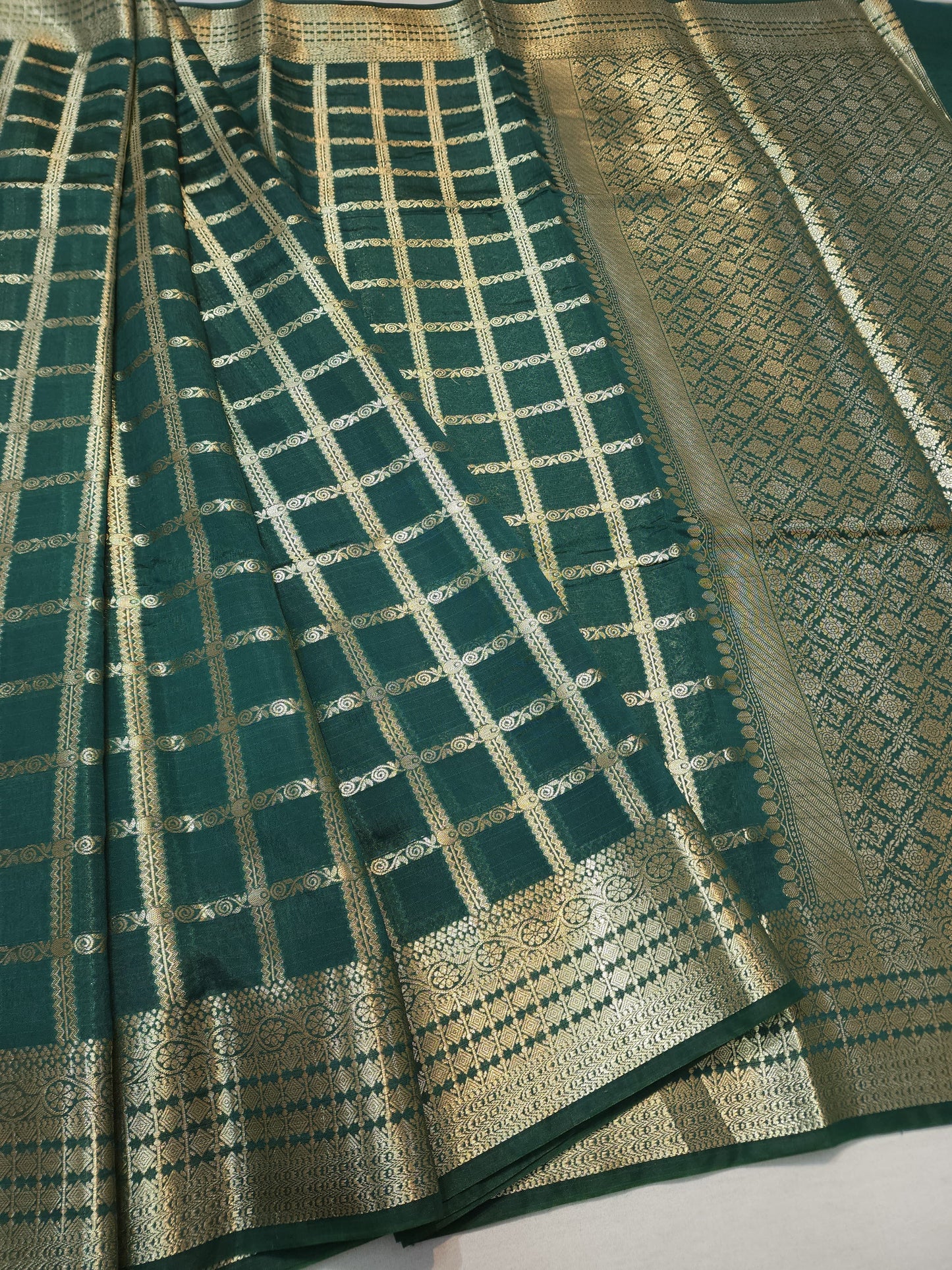 Semi Raw mango banarasi saree