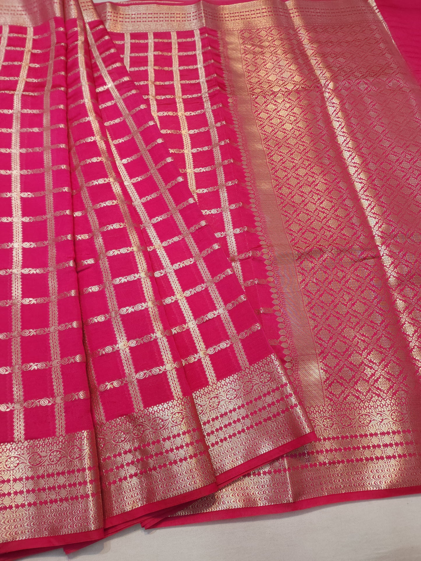 Semi Raw mango banarasi saree