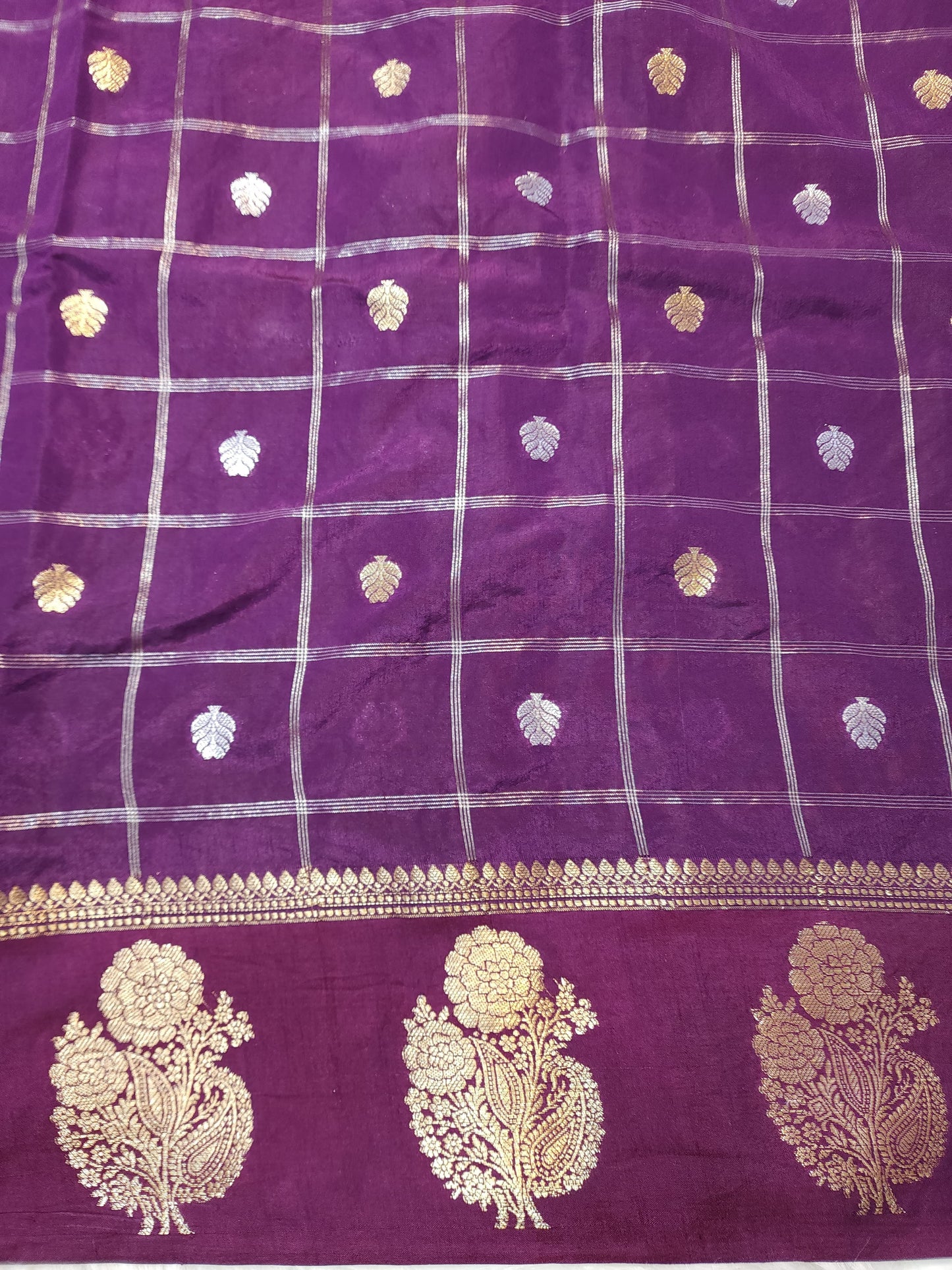 Semi Raw mango banarasi saree