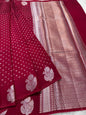 Semi Raw mango banarasi saree
